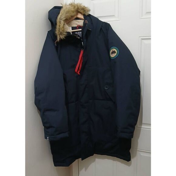 Nigel cabourn mens wolfeboro collection XL TALL down puffer blue parka jacket - Picture 1 of 10